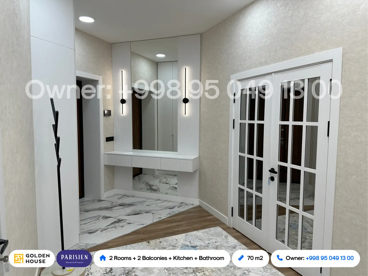 Сдаётся 2-комнатная квартира, 70 м², 4/8 этаж — Яккасарайский район