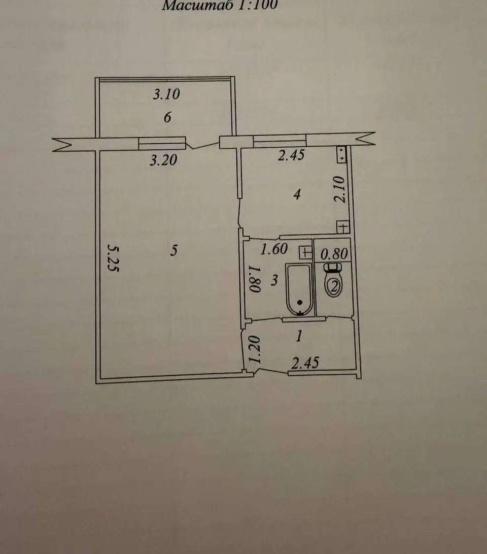 Сотилади 1 хонали квартира, 35 м², 3/4 қават — Мирзо Улуғбек тумани