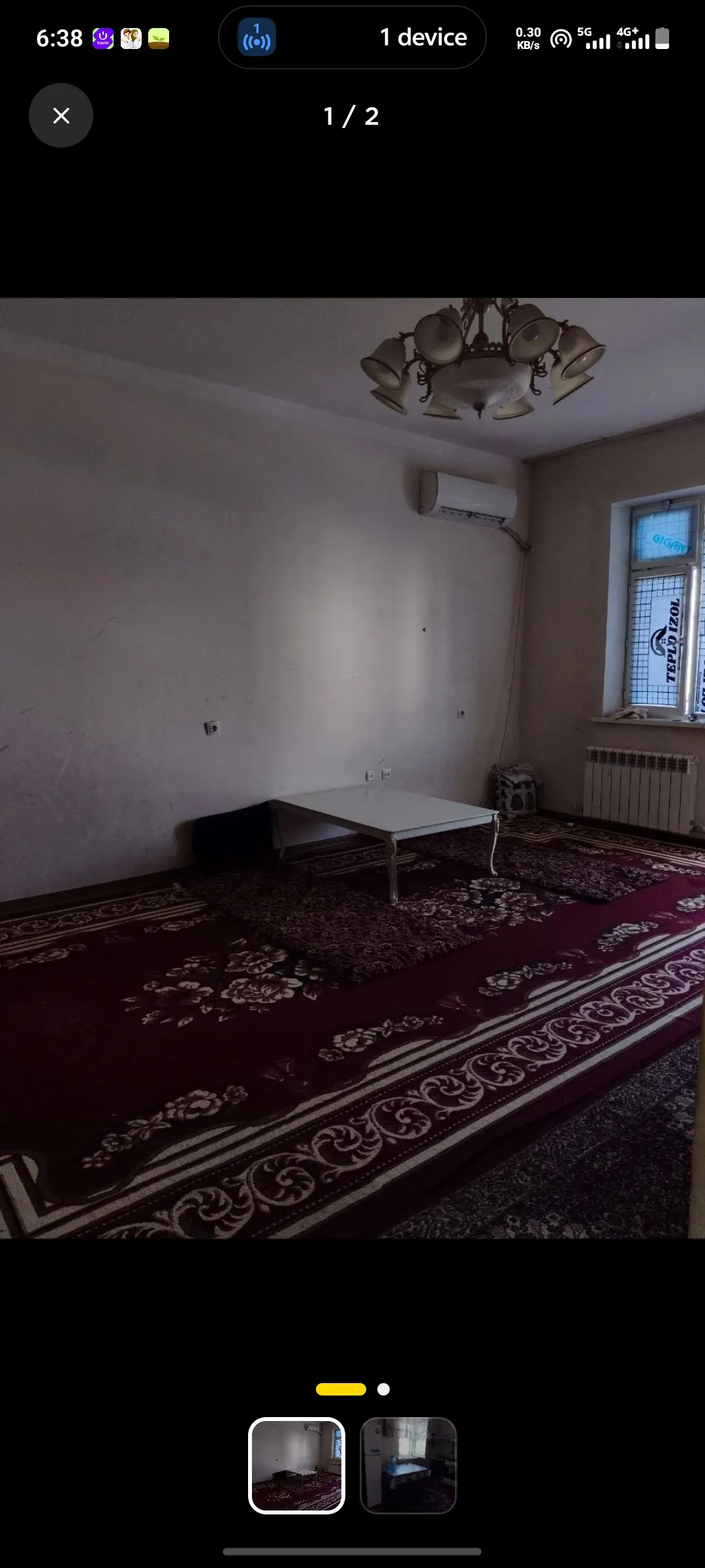 Ижарага берилади 2 хонали квартира, 56 м², 5/7 қават — Сергели тумани