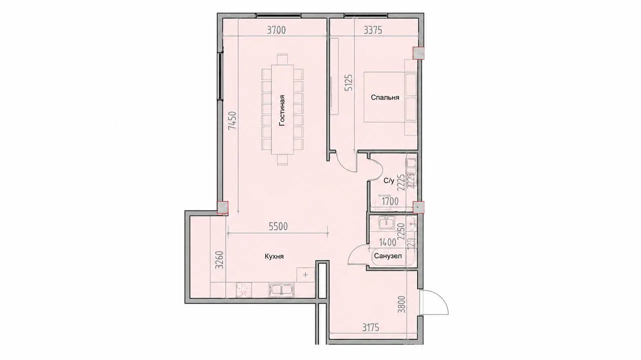 Сотилади 3 хонали квартира, 74 м², 11/16 қават — Чилонзор тумани