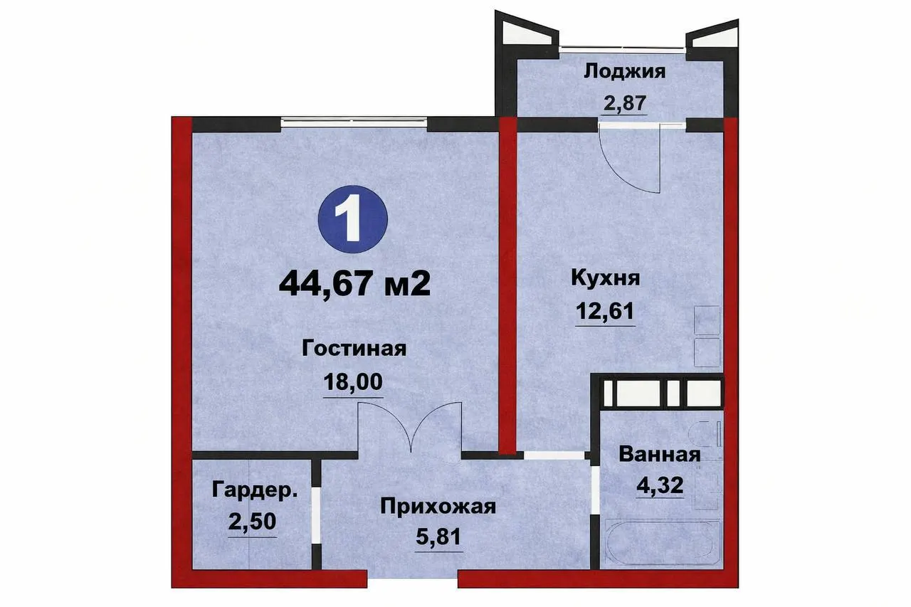 Продаётся 2-комнатная квартира, 45 м², 3/15 этаж — Мирзо-Улугбекский район