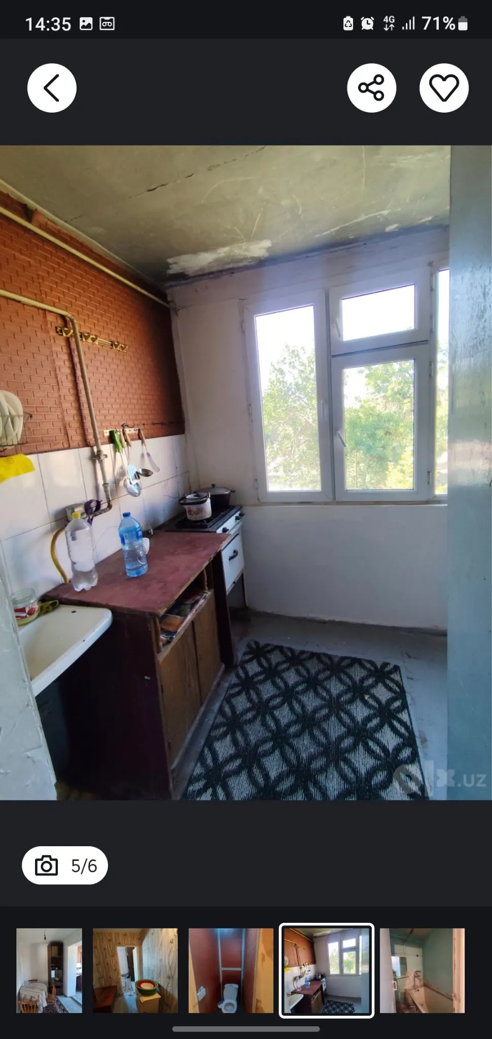 Ijaraga beriladi 1 xonali kvartira, 41 m², 3/4 qavat — Mirzo Ulugʻbek tumani