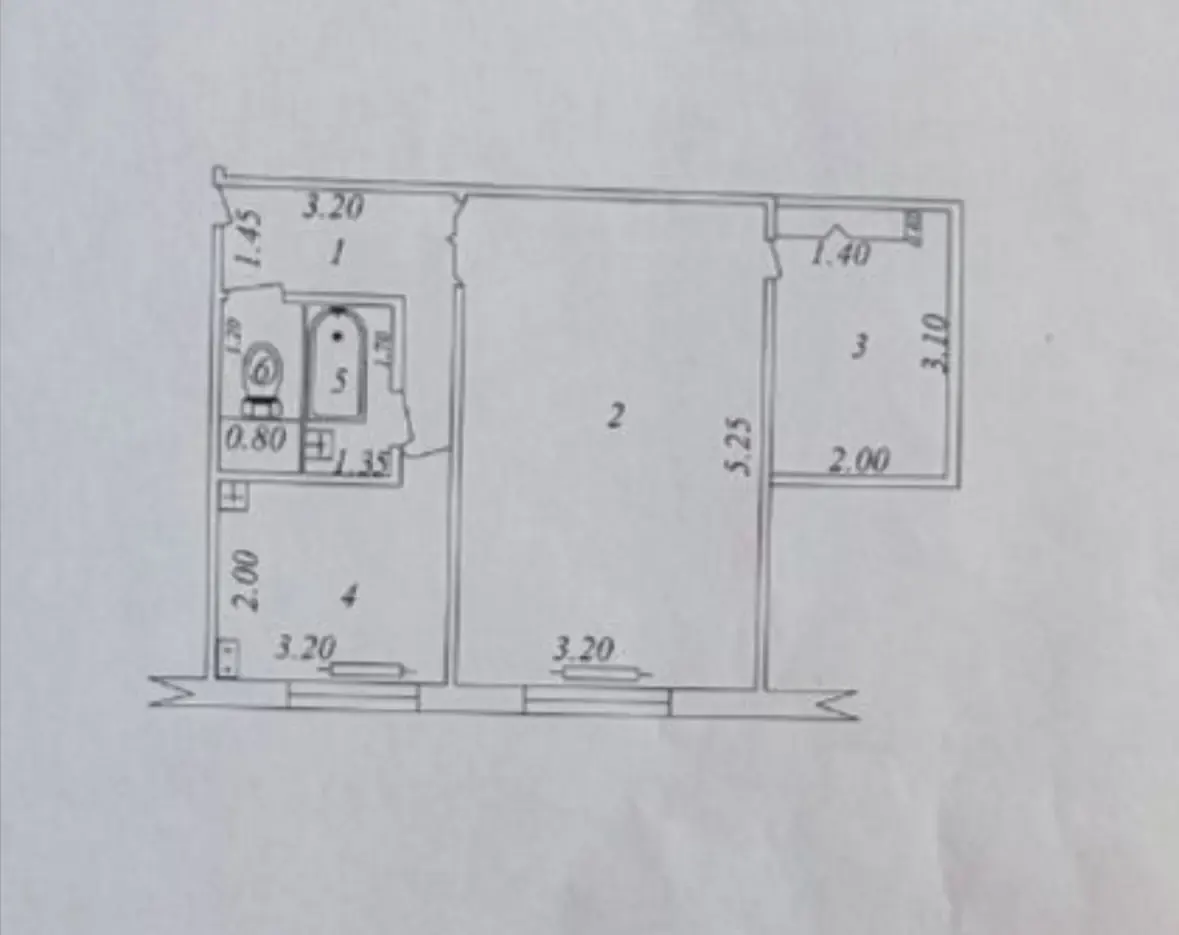 Продаётся 1-комнатная квартира, 42 м², 2/5 этаж — Мирзо-Улугбекский район