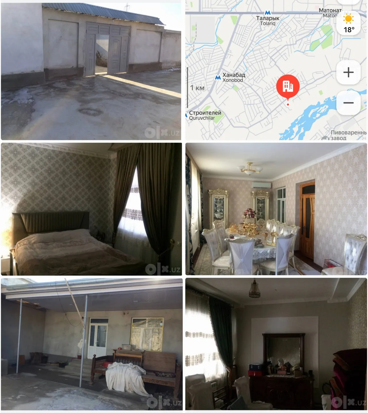 Sotiladi 5 xonali hovli uy, 2,8 sotix, 1 qavatli — Sergeli tumani