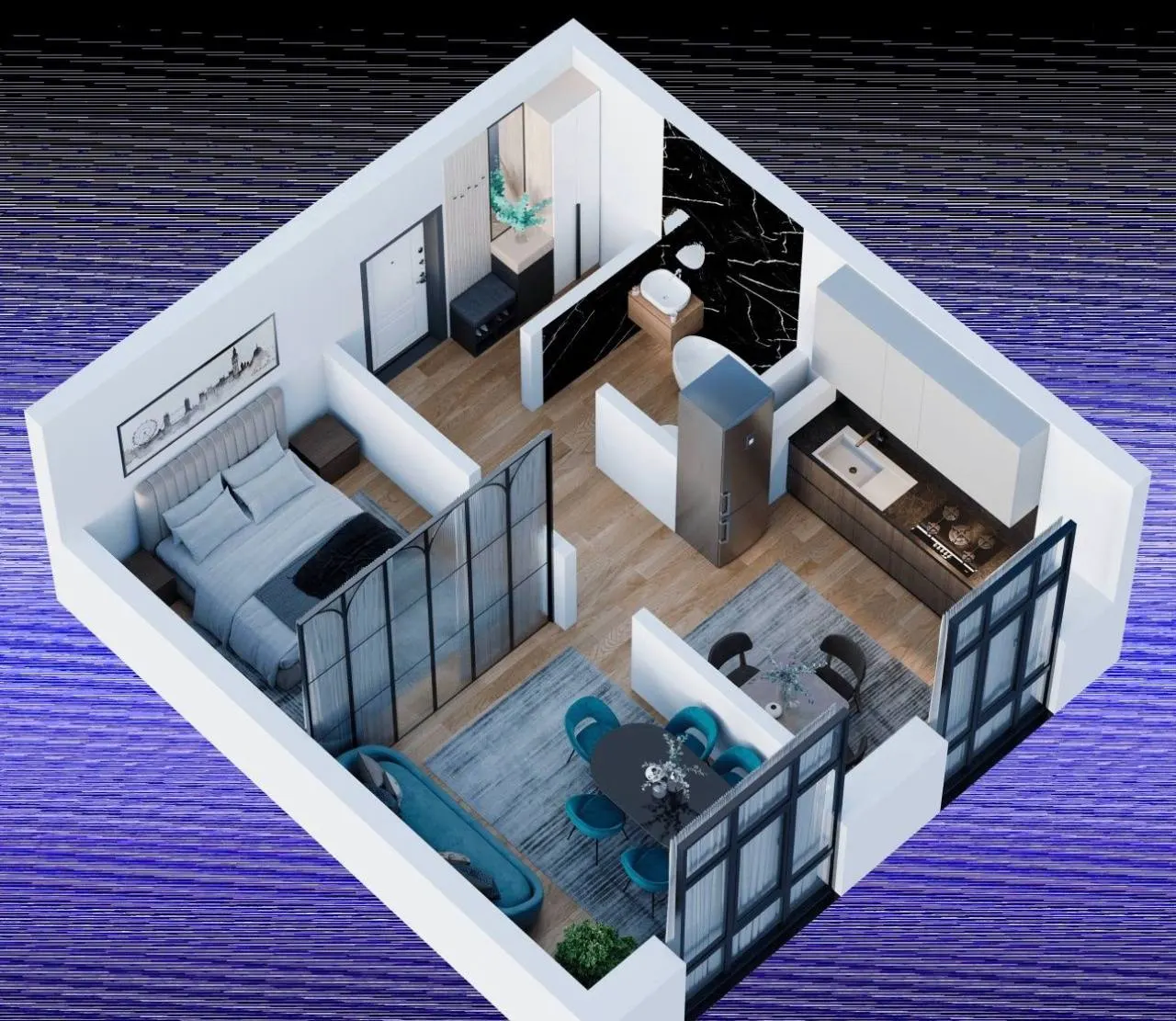 Sotiladi 2 xonali kvartira, 42 m², 1/6 qavat — Yashnobod tumani