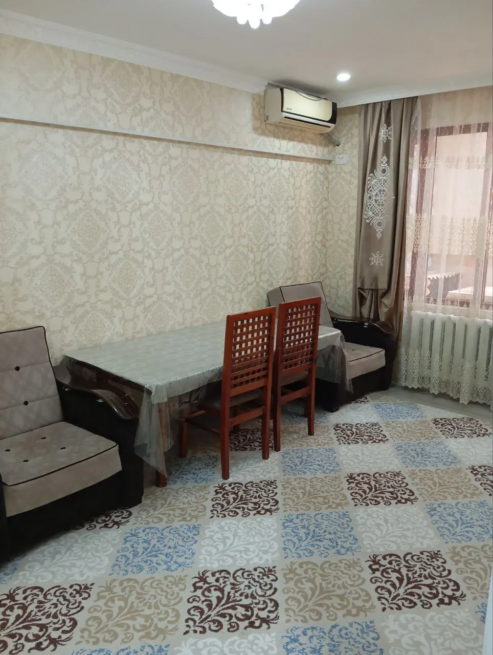 Ижарага берилади 2 хонали квартира, 52 м², 1/4 қават — Чилонзор тумани