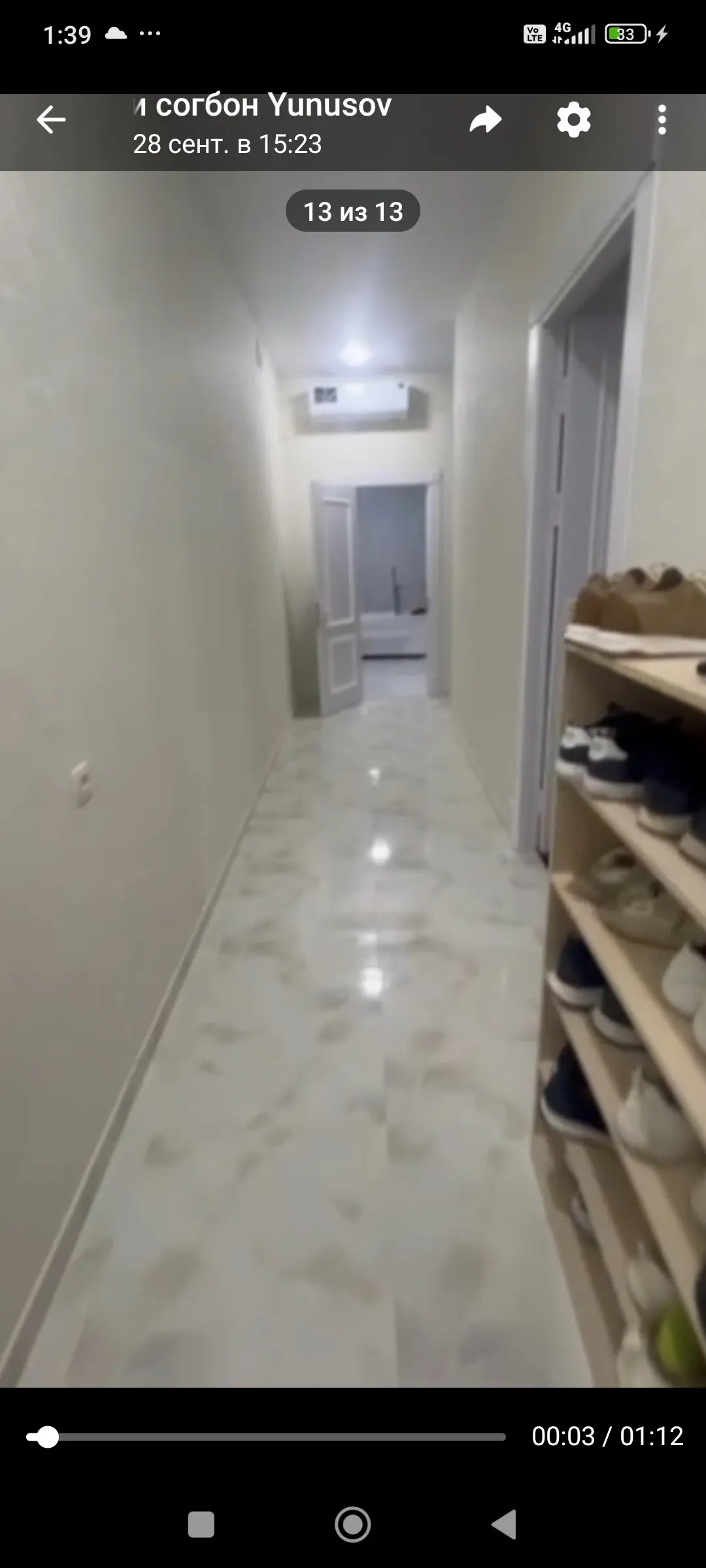 Ижарага берилади 2 хонали квартира, 56 м², 2/2 қават — Шайхонтоҳур тумани