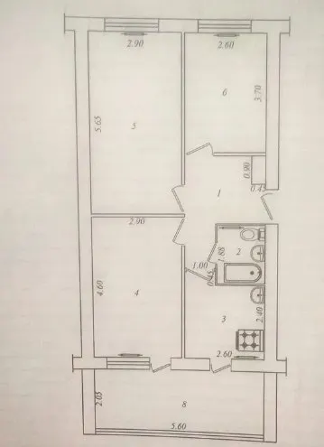 Sotiladi 3 xonali kvartira, 70 m², 4/5 qavat — Mirzo Ulugʻbek tumani