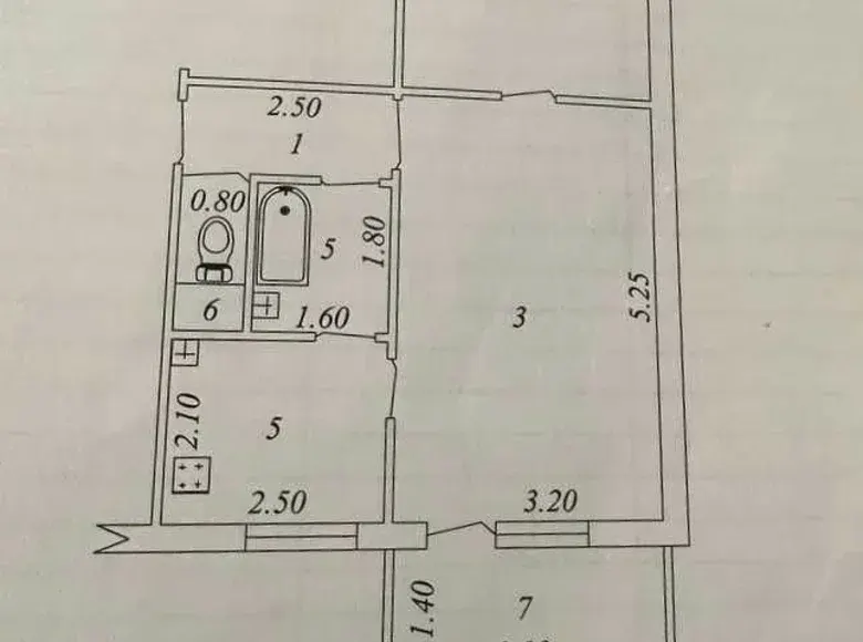 Сотилади 1 хонали квартира, 53 м², 3/4 қават — Мирзо Улуғбек тумани