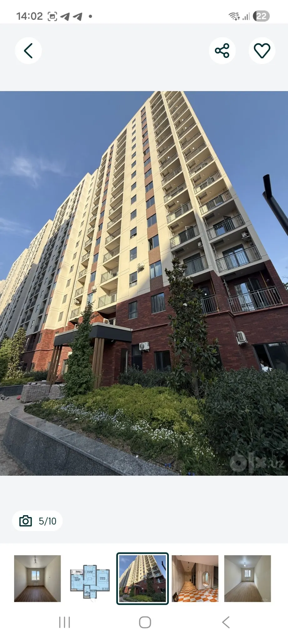 Ijaraga beriladi 1 xonali kvartira, 30 m², 6/16 qavat — Yashnobod tumani