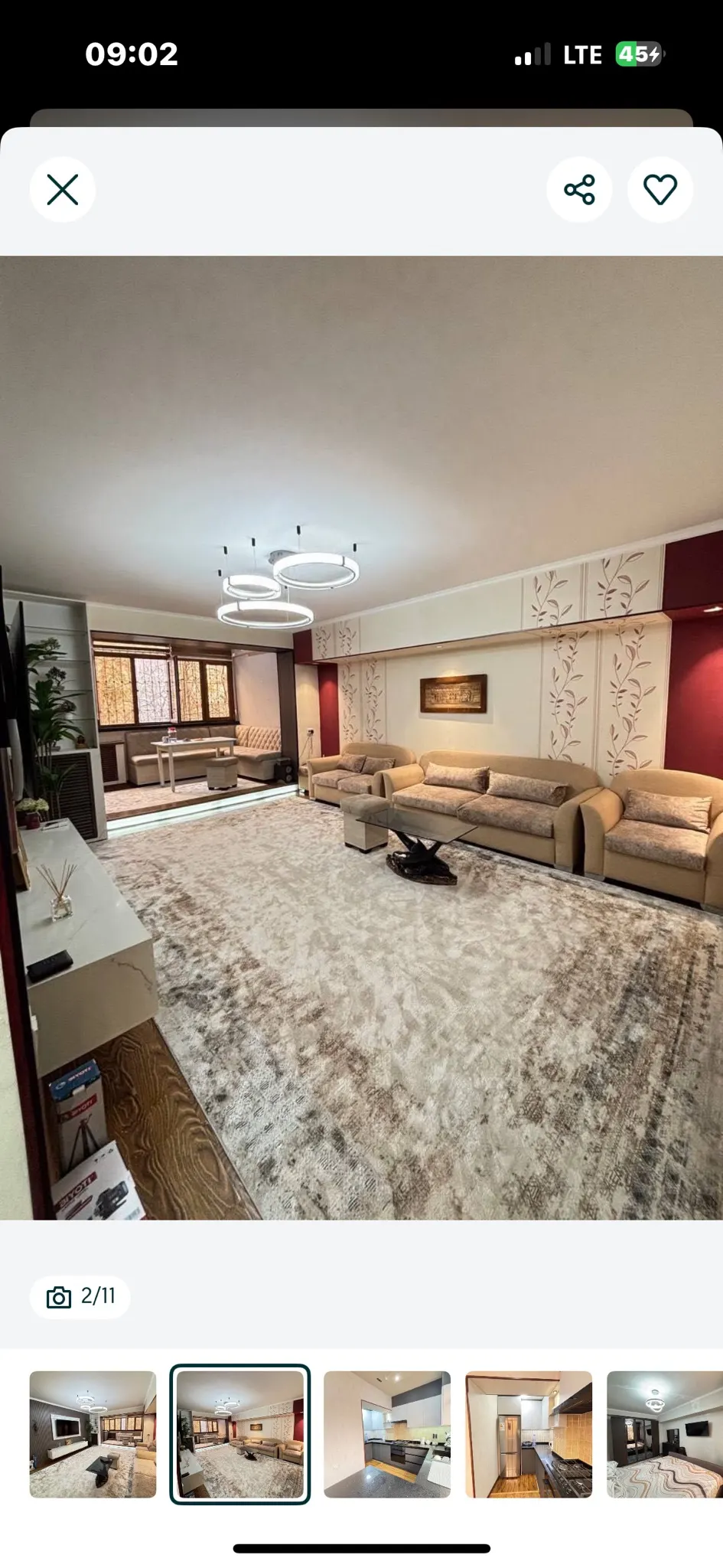 Ijaraga beriladi 4 xonali kvartira, 140 m², 2/8 qavat — Yunusobod tumani