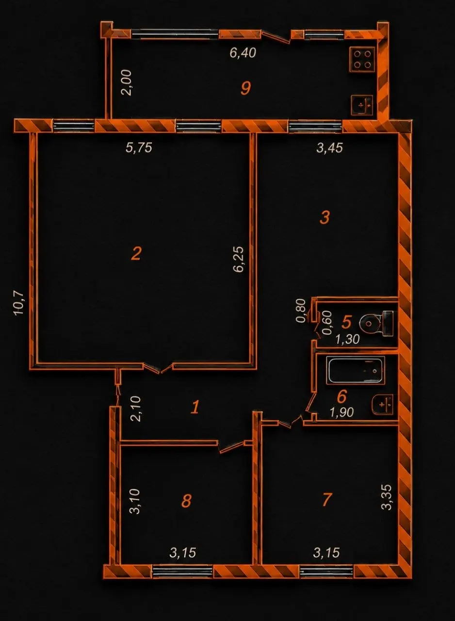 Продаётся 4-комнатная квартира, 89 м², 1/5 этаж — Мирзо-Улугбекский район
