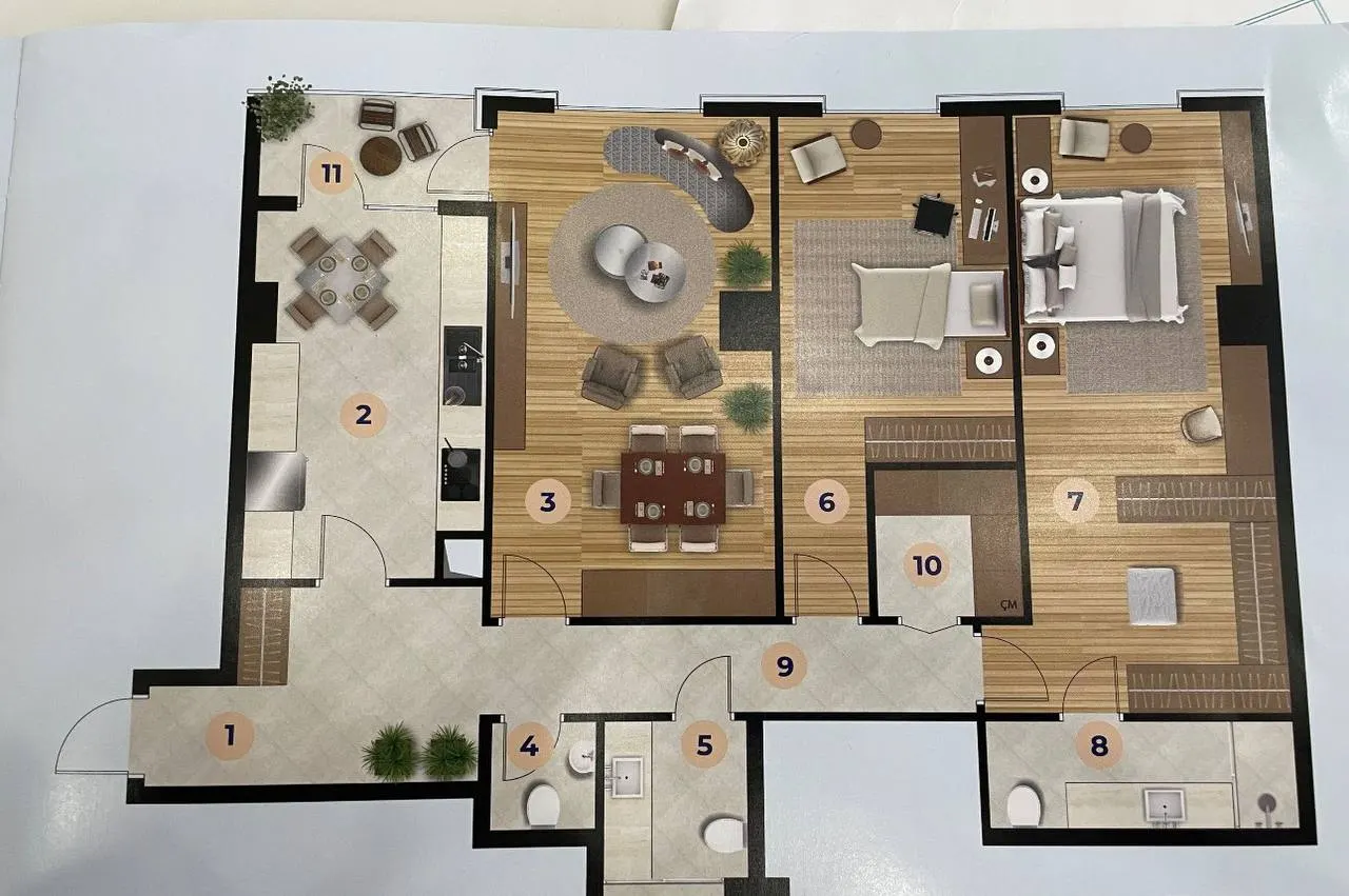 Сотилади 3 хонали квартира, 117 м², 12/23 қават — Мирзо Улуғбек тумани