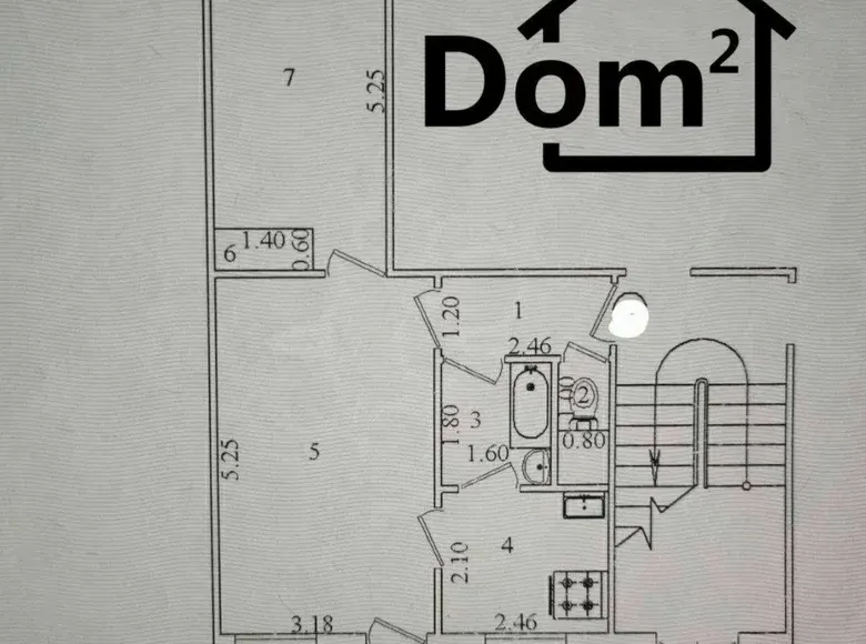 Сотилади 2 хонали квартира, 46 м², 1/4 қават — Чилонзор тумани