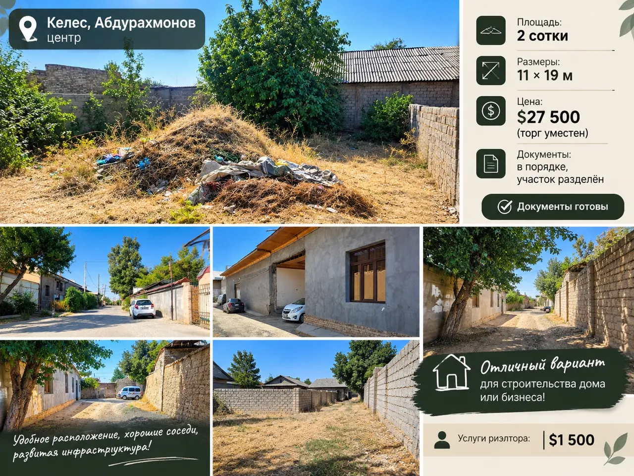 Продаётся участок, 2 сот. — Ташкентский район