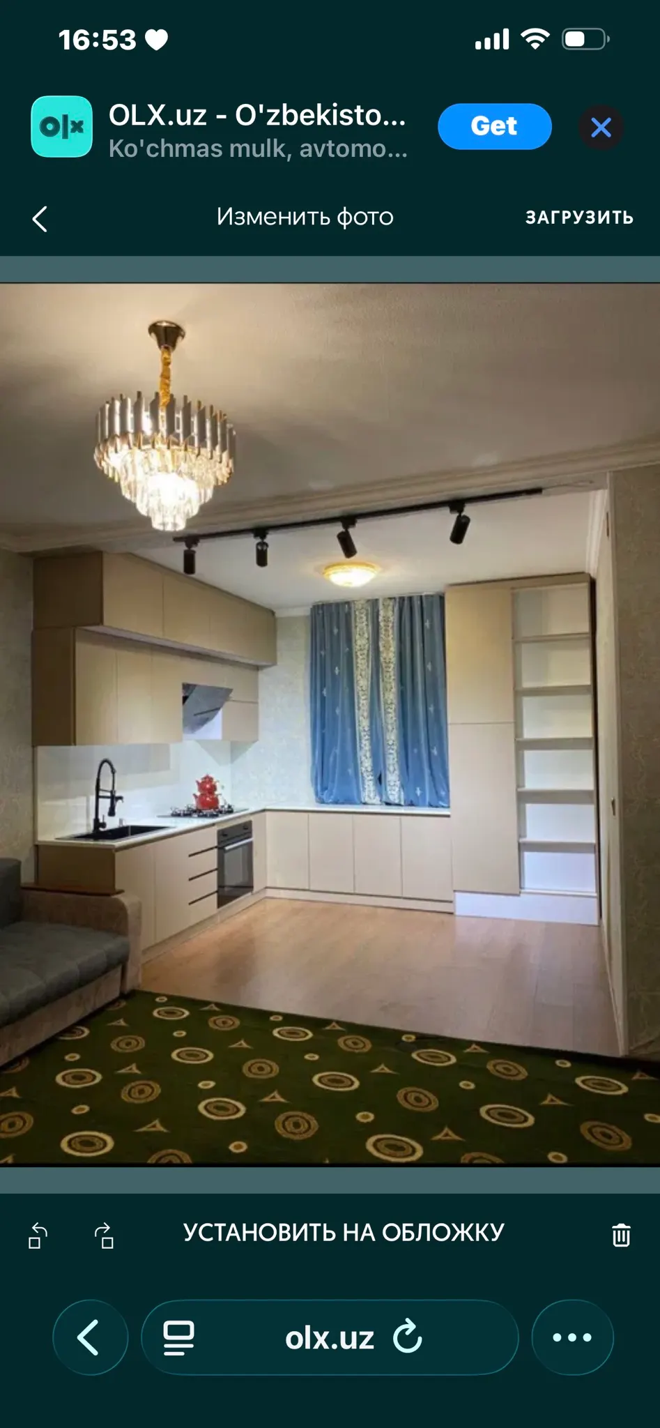 Ижарага берилади 2 хонали квартира, 60 м², 3/7 қават — Фарғона шаҳри