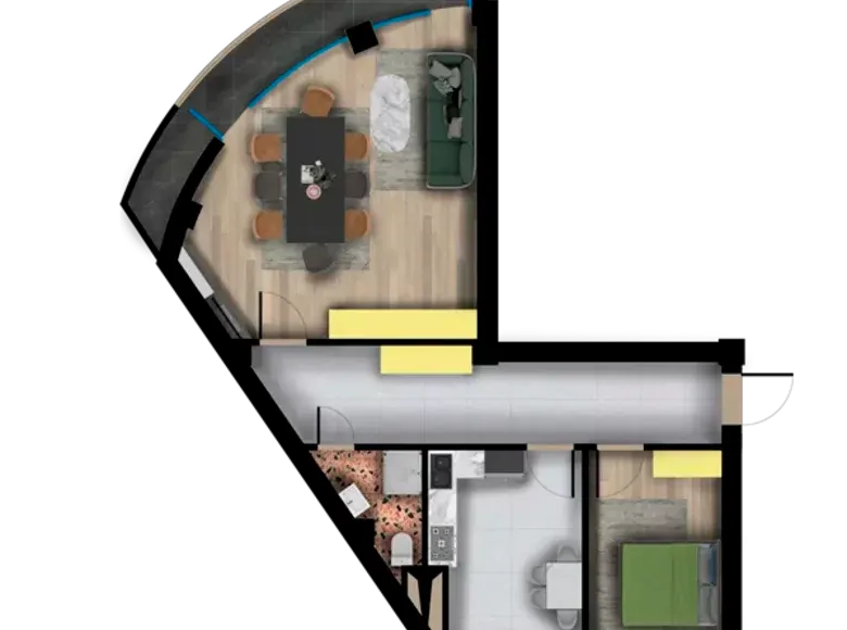 Сотилади 2 хонали квартира, 79 м², 8/9 қават — Яккасарой тумани