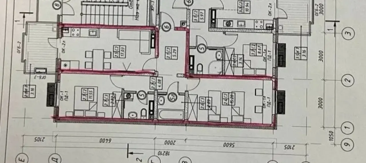 Продаётся 3-комнатная квартира, 62.1 м², 3/15 этаж — Мирабадский район