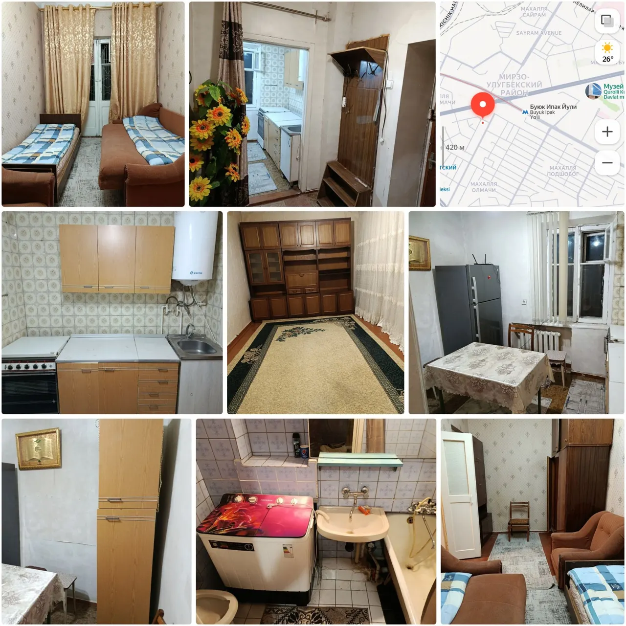 Продаётся 2-комнатная квартира, 43 м², 2/2 этаж — Мирзо-Улугбекский район