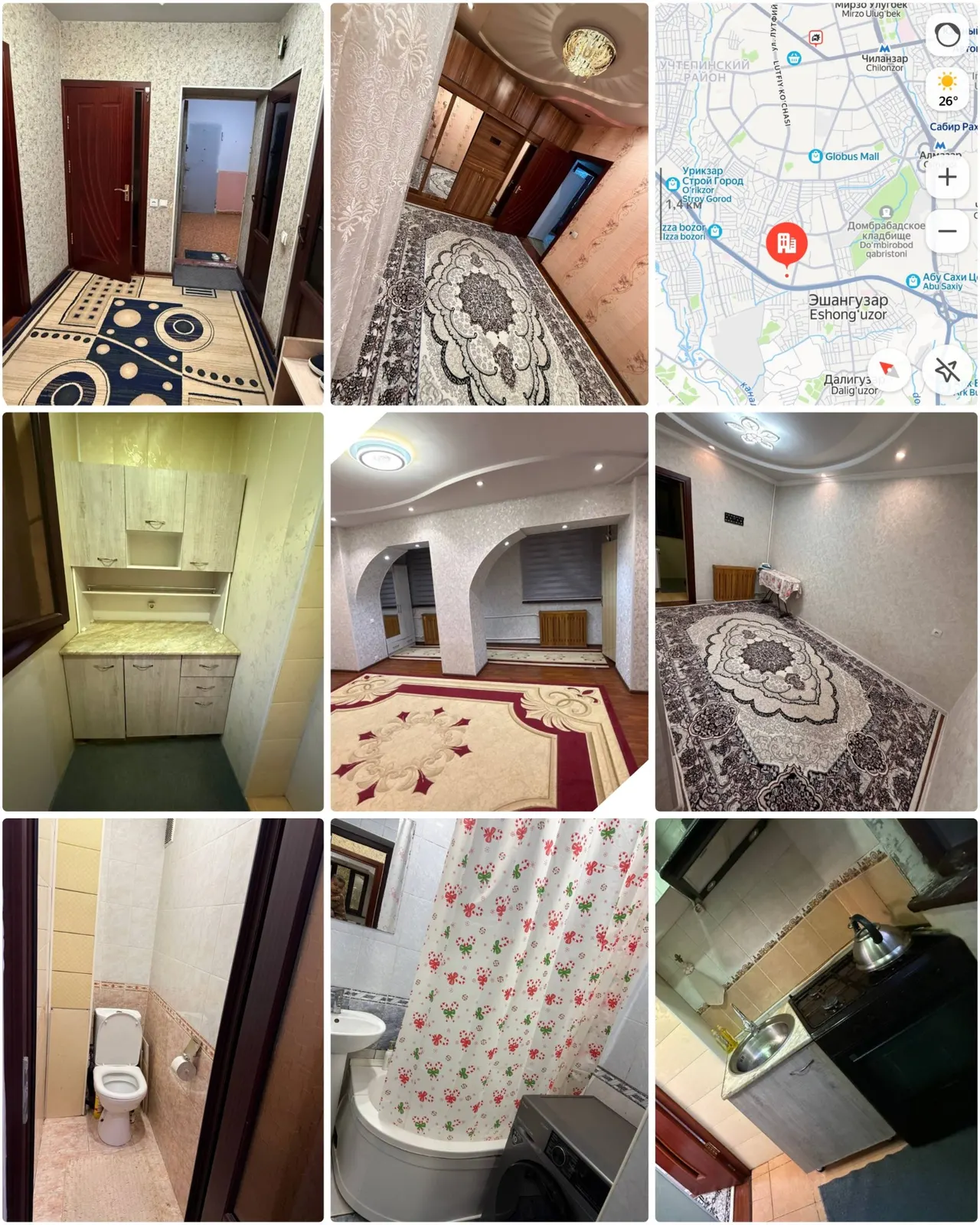 Продаётся 2-комнатная квартира, 54,7 м², 2/4 этаж — Чиланзарский район