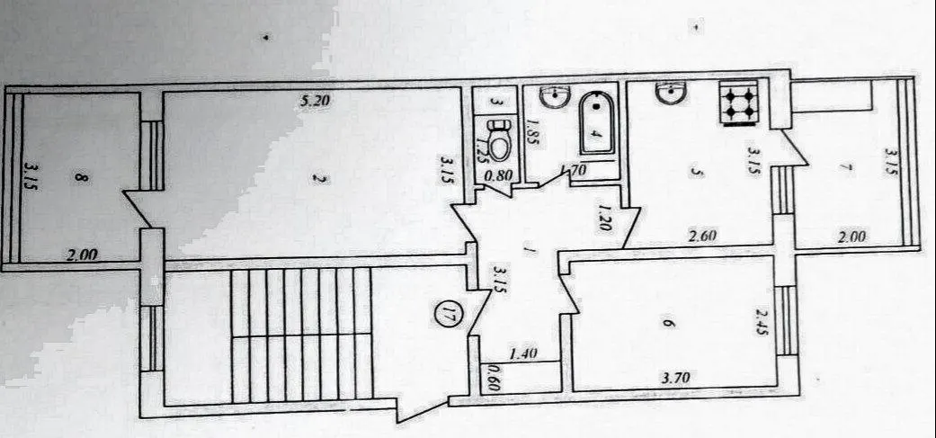 Продаётся 2-комнатная квартира, 58 м², 3/5 этаж — Юнусабадский район