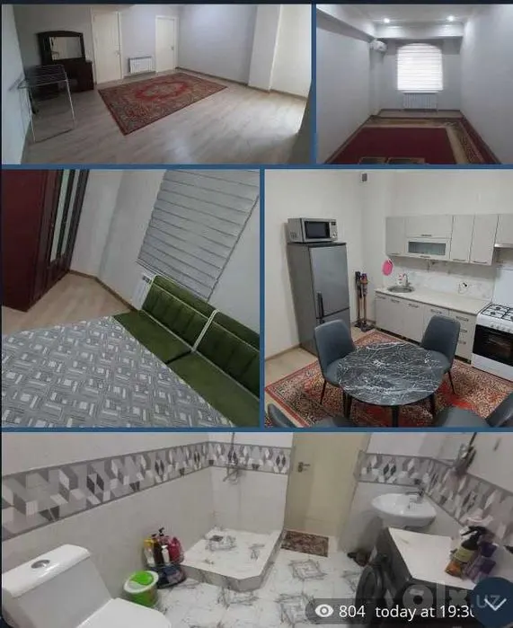 Ижарага берилади 2 хонали квартира, 65 м², 5/5 қават — Олмазор тумани