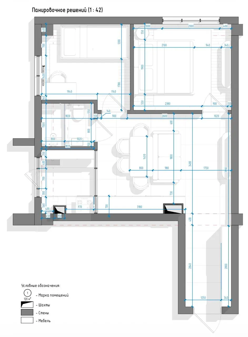 Sotiladi 3 xonali kvartira, 46.2 m², 6/9 qavat — Mirzo Ulugʻbek tumani