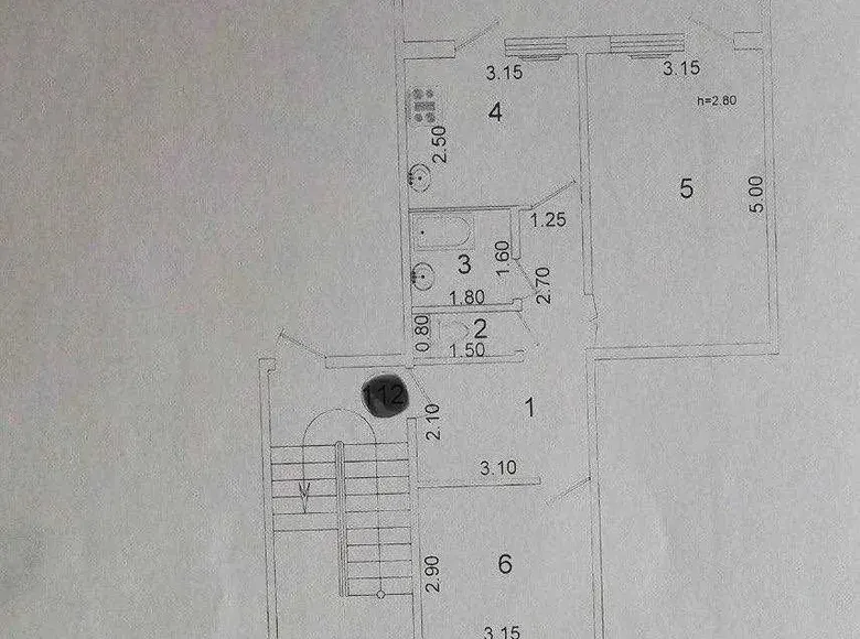 Продаётся 2-комнатная квартира, 60 м², 1/5 этаж — Сергелийский район