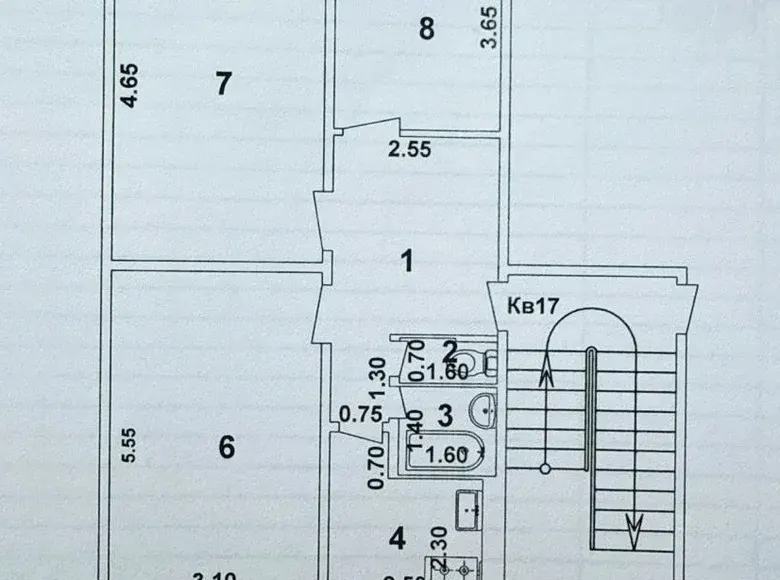 Sotiladi 3 xonali kvartira, 68 m², 3/4 qavat — Olmazor tumani