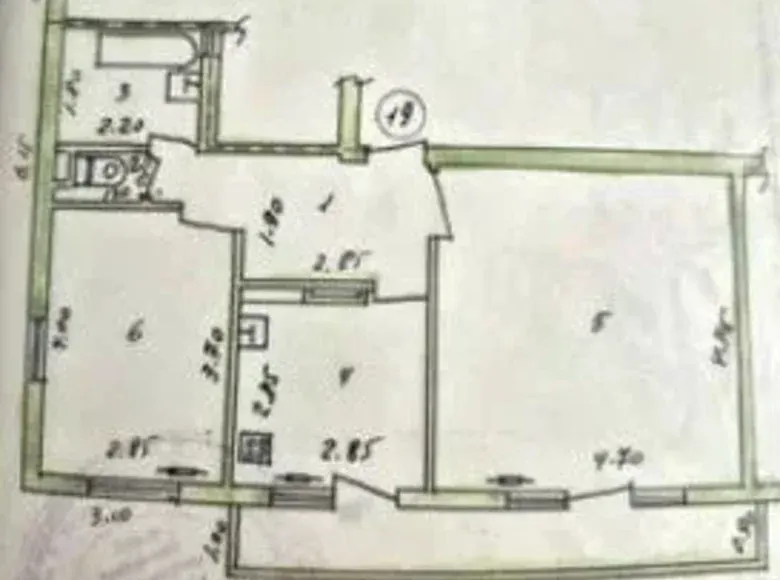 Sotiladi 2 xonali kvartira, 54 m², 8/9 qavat — Yashnobod tumani