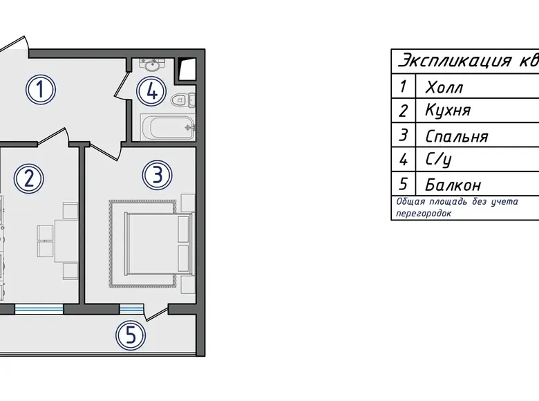 Сотилади 2 хонали квартира, 50 м² — Юнусобод тумани