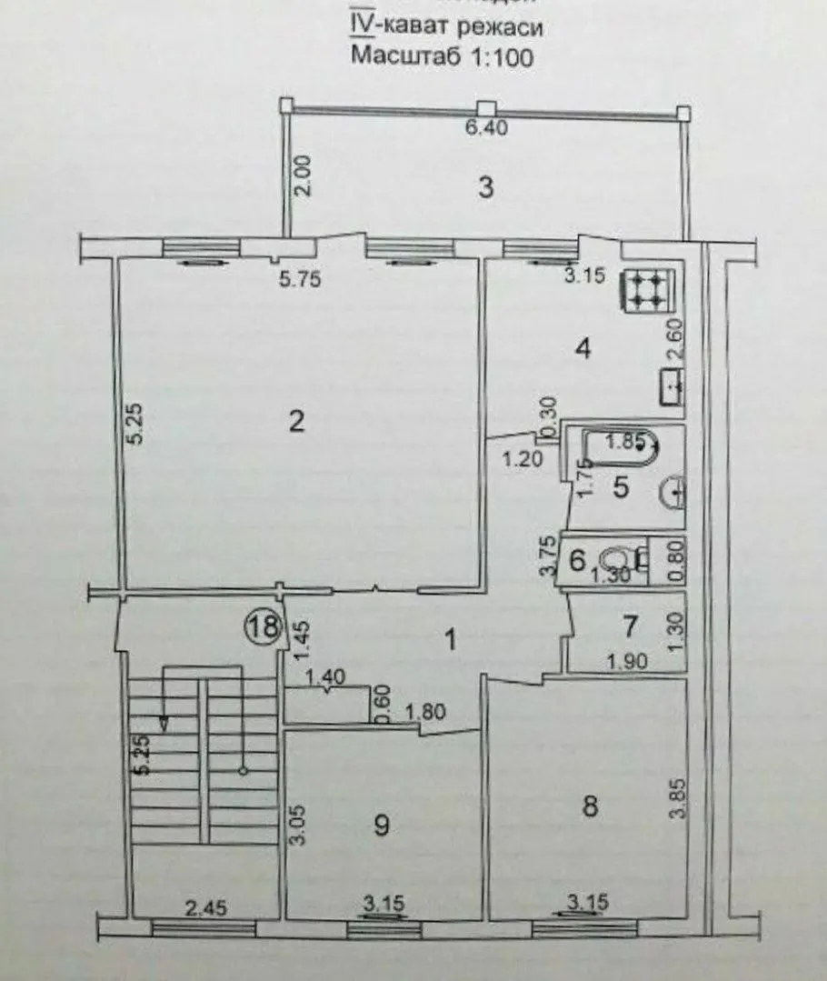 Sotiladi 4 xonali kvartira, 92 m², 3/5 qavat — Yunusobod tumani