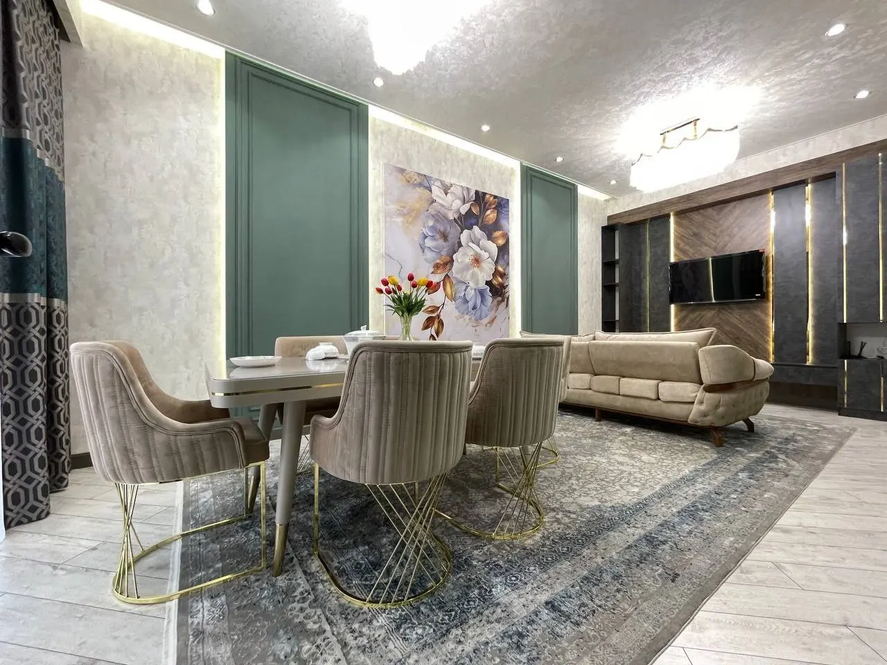 Сдаётся 2-комнатная квартира, 72 м², 4/7 этаж — Шайхантахурский район