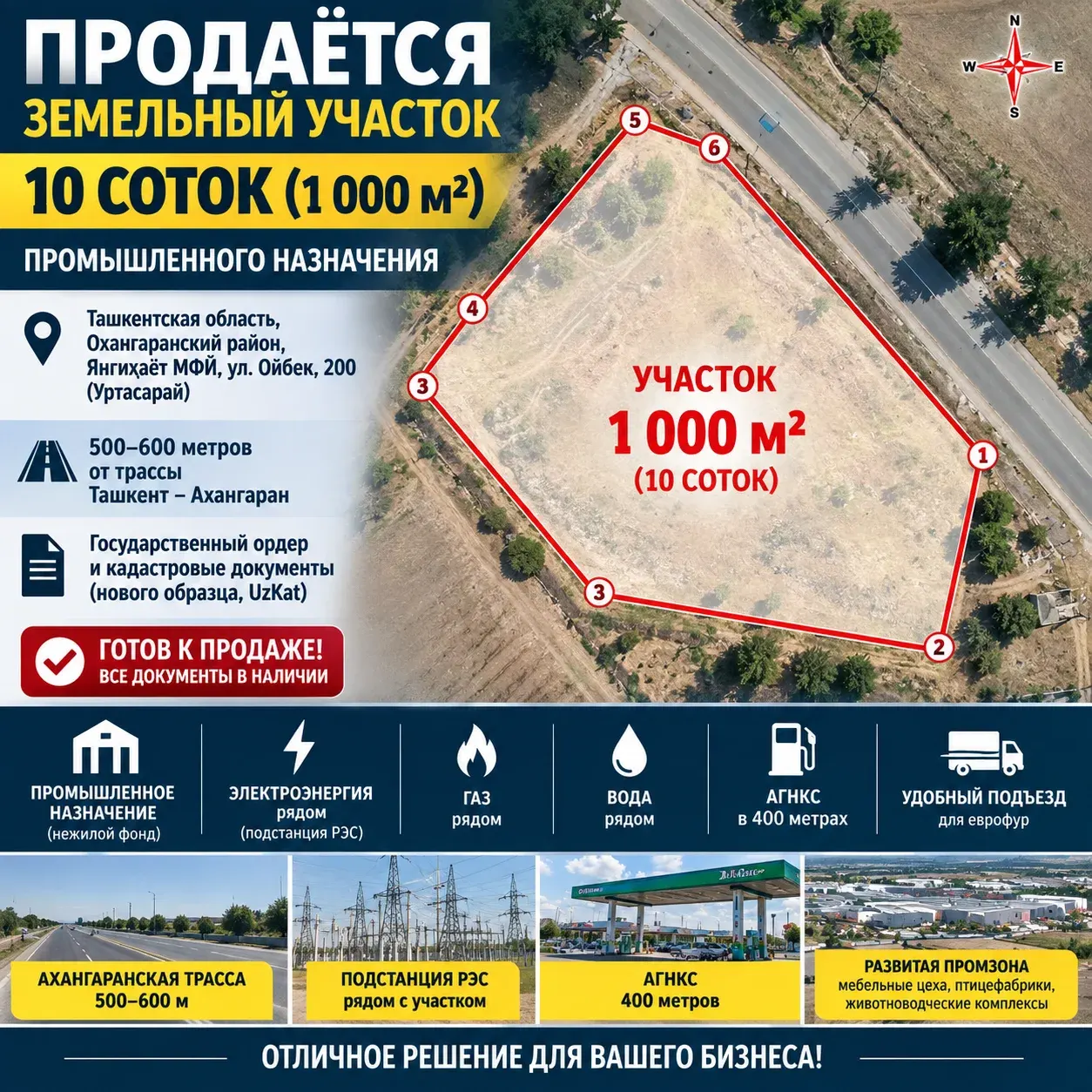 Сотилади ҳовли уй, 10 сотих — Оҳангарон тумани