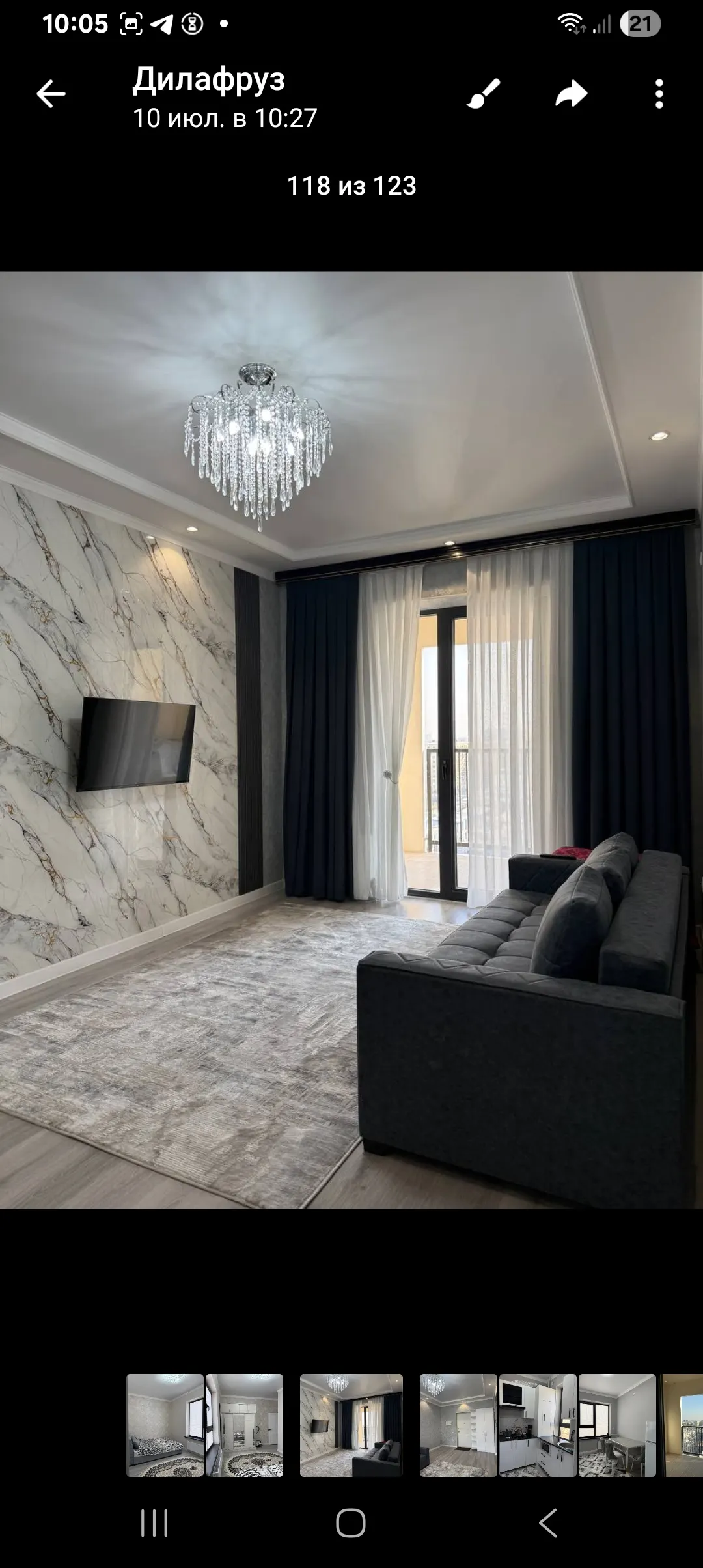 Сотилади 2 хонали квартира, 53 м², 13/16 қават — Миробод тумани