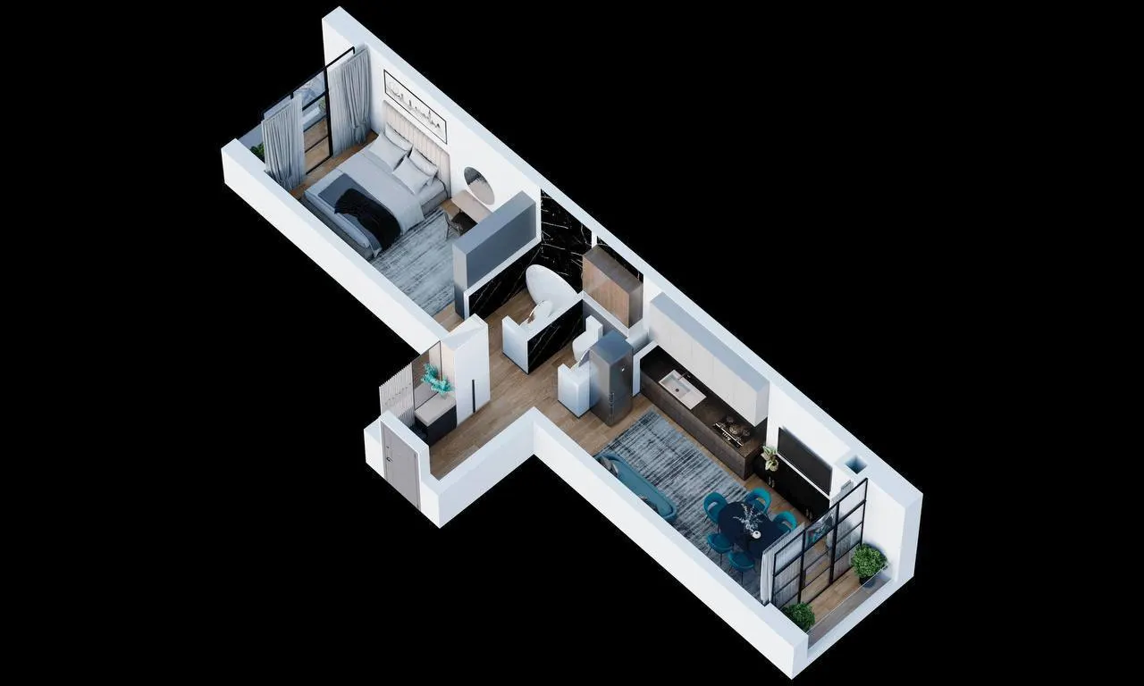 Сотилади 2 хонали квартира, 49 м², 3/6 қават — Яшнобод тумани