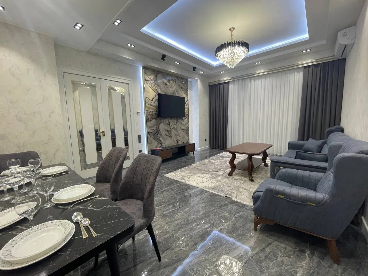 Ijaraga beriladi 3 xonali kvartira, 125 m², 6/8 qavat — Shayxontohur tumani
