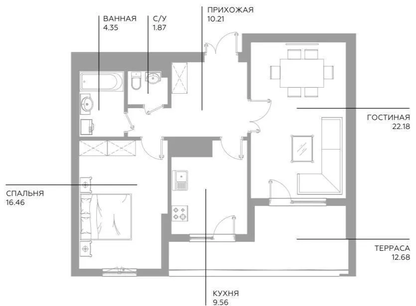 Sotiladi 2 xonali kvartira, 65 m², 5/15 qavat — Yashnobod tumani
