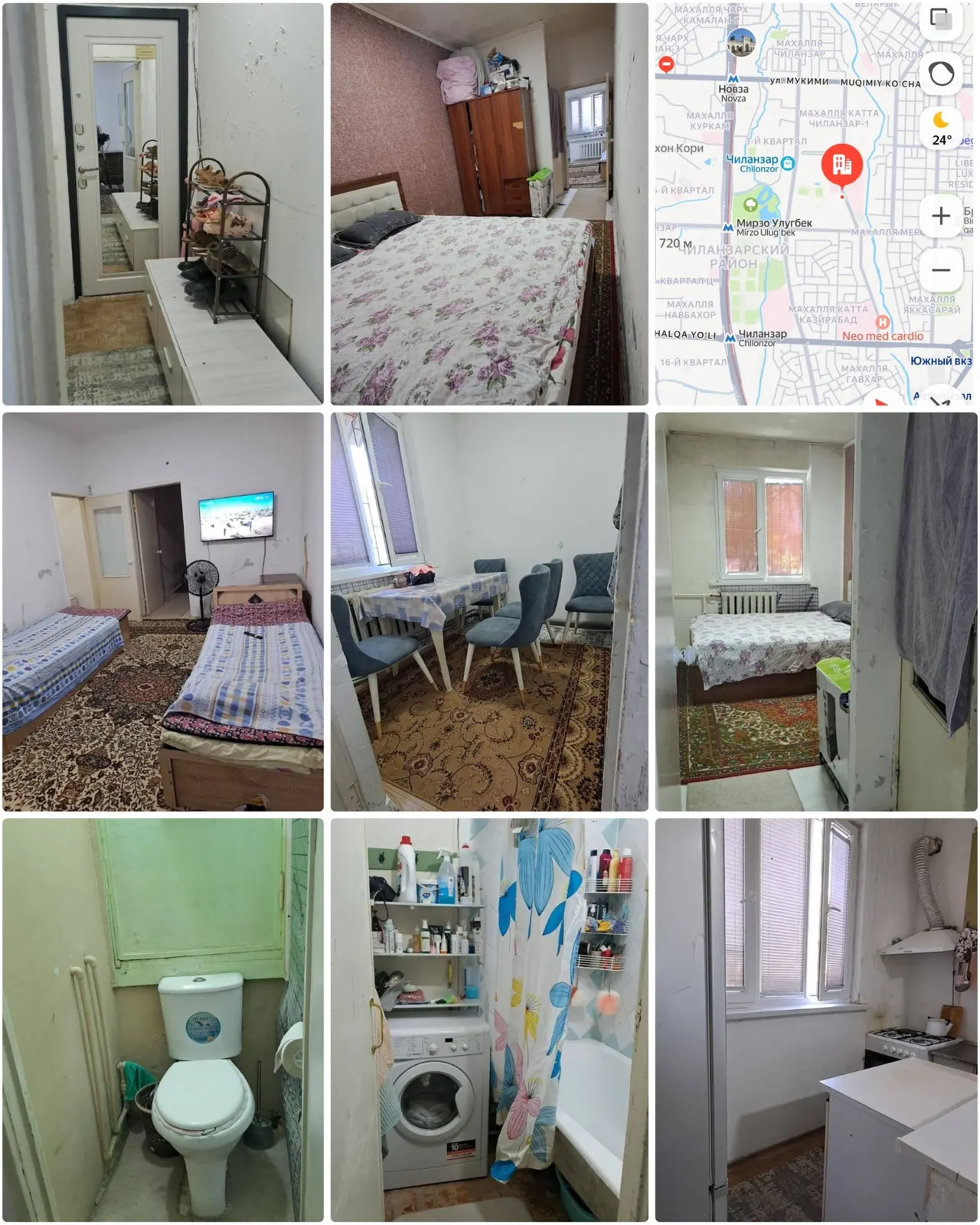 Sotiladi 2 xonali kvartira, 40 m², 4/4 qavat — Chilonzor tumani