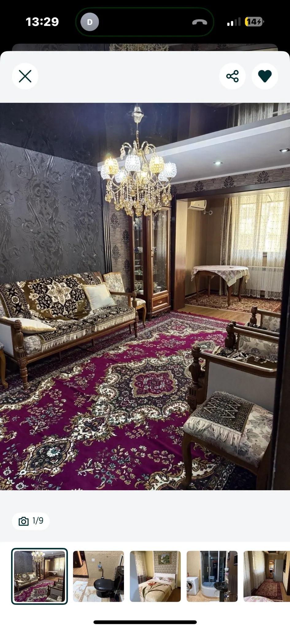 Ijaraga beriladi 4 xonali kvartira, 100 m², 2/5 qavat — Yunusobod tumani