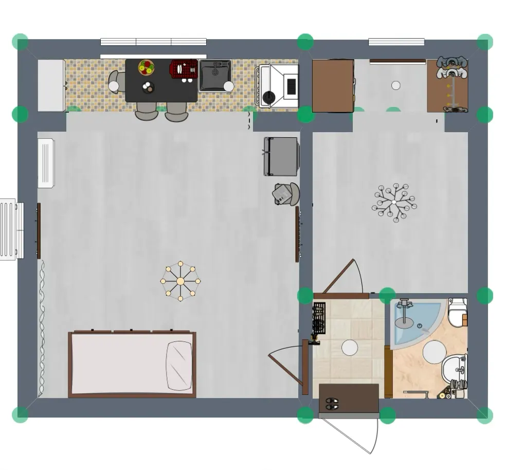 Сотилади 1 хонали квартира, 42.4 м², 9/9 қават — Яшнобод тумани