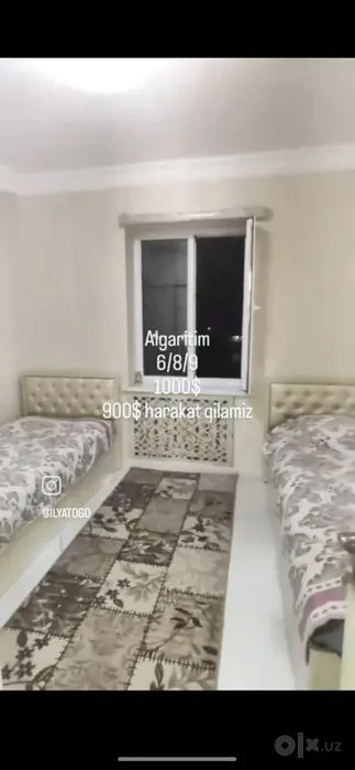 Ижарага берилади 6 хонали квартира, 120 м², 8/9 қават — Чилонзор тумани
