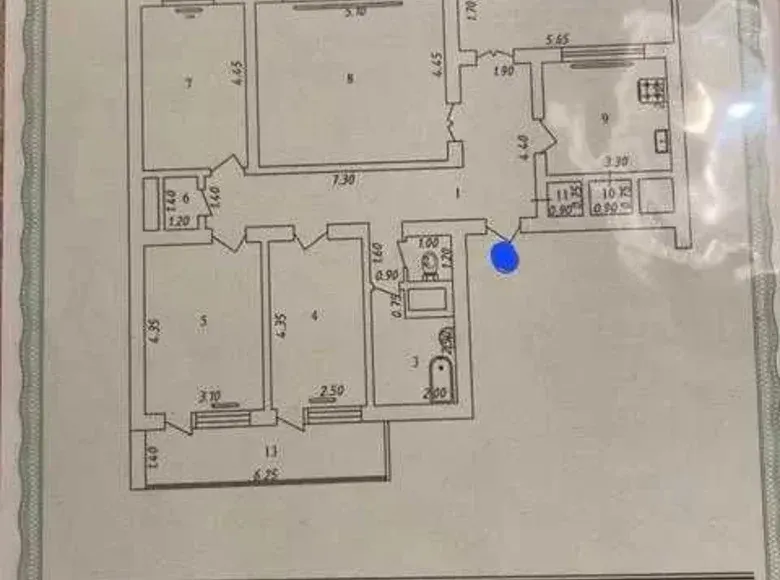 Сотилади 4 хонали квартира, 123 м², 3/5 қават — Олмазор тумани