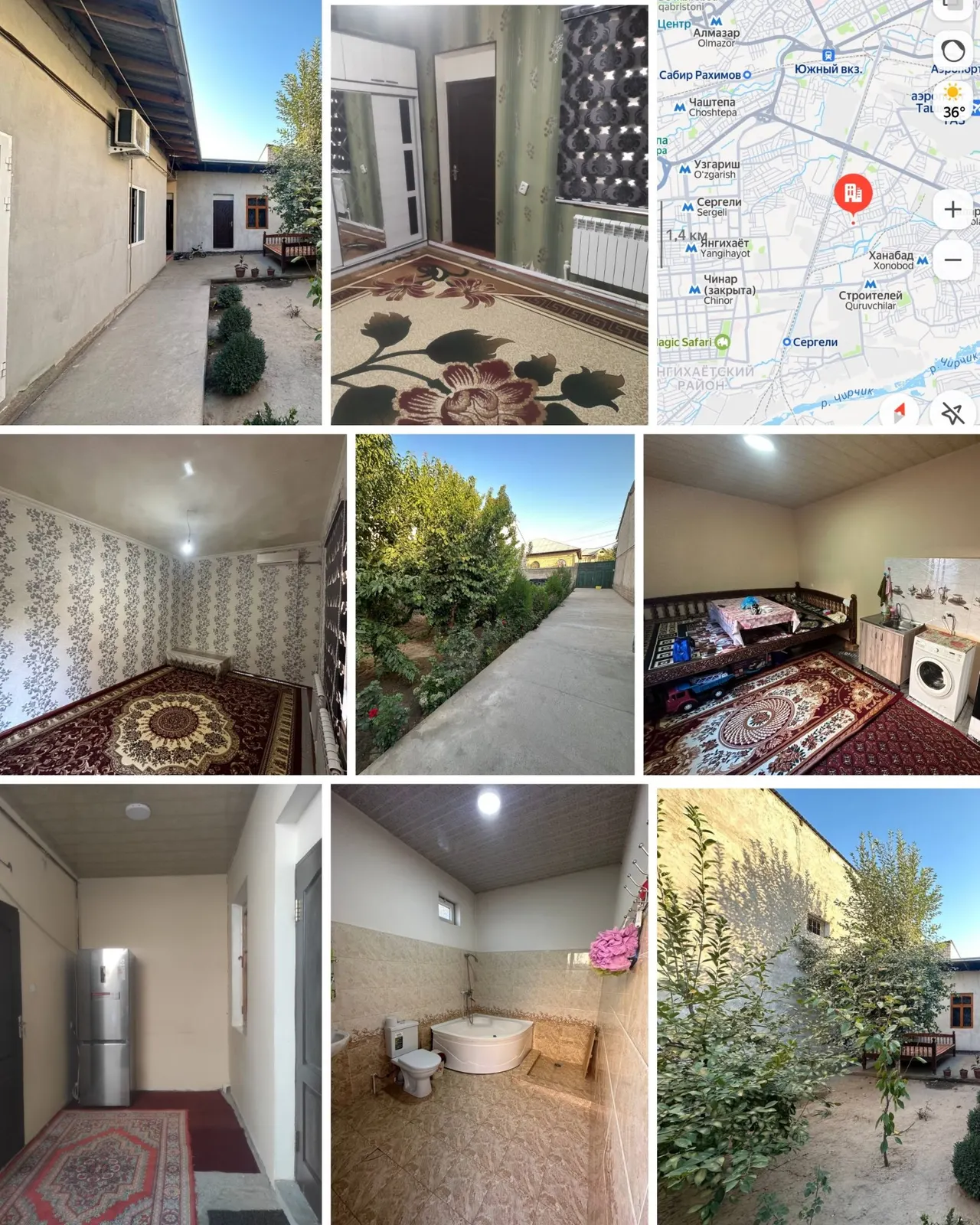 Продаётся 2-комнатный дом, 4 сот., 1 этаж — Сергелийский район