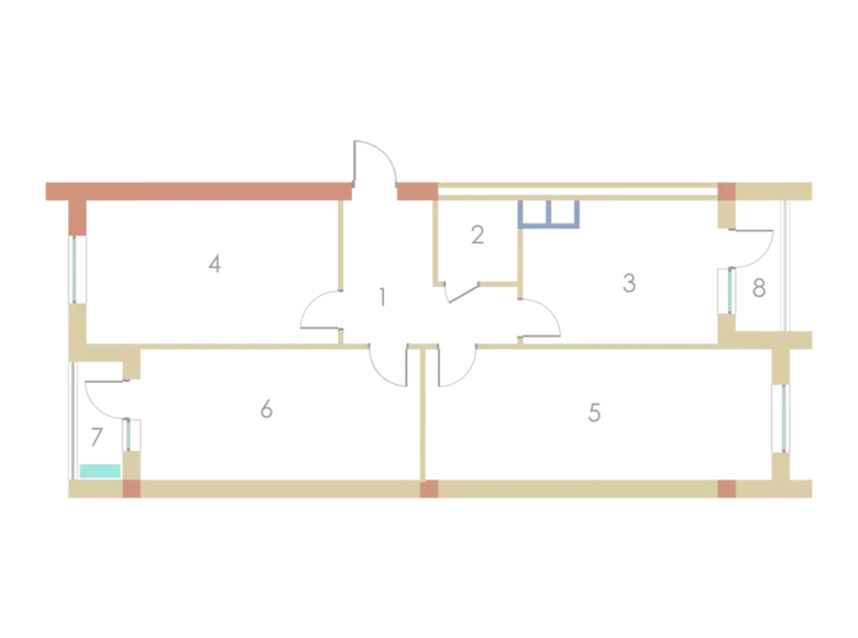 Сотилади 3 хонали квартира, 88 м², 6/9 қават — Мирзо Улуғбек тумани