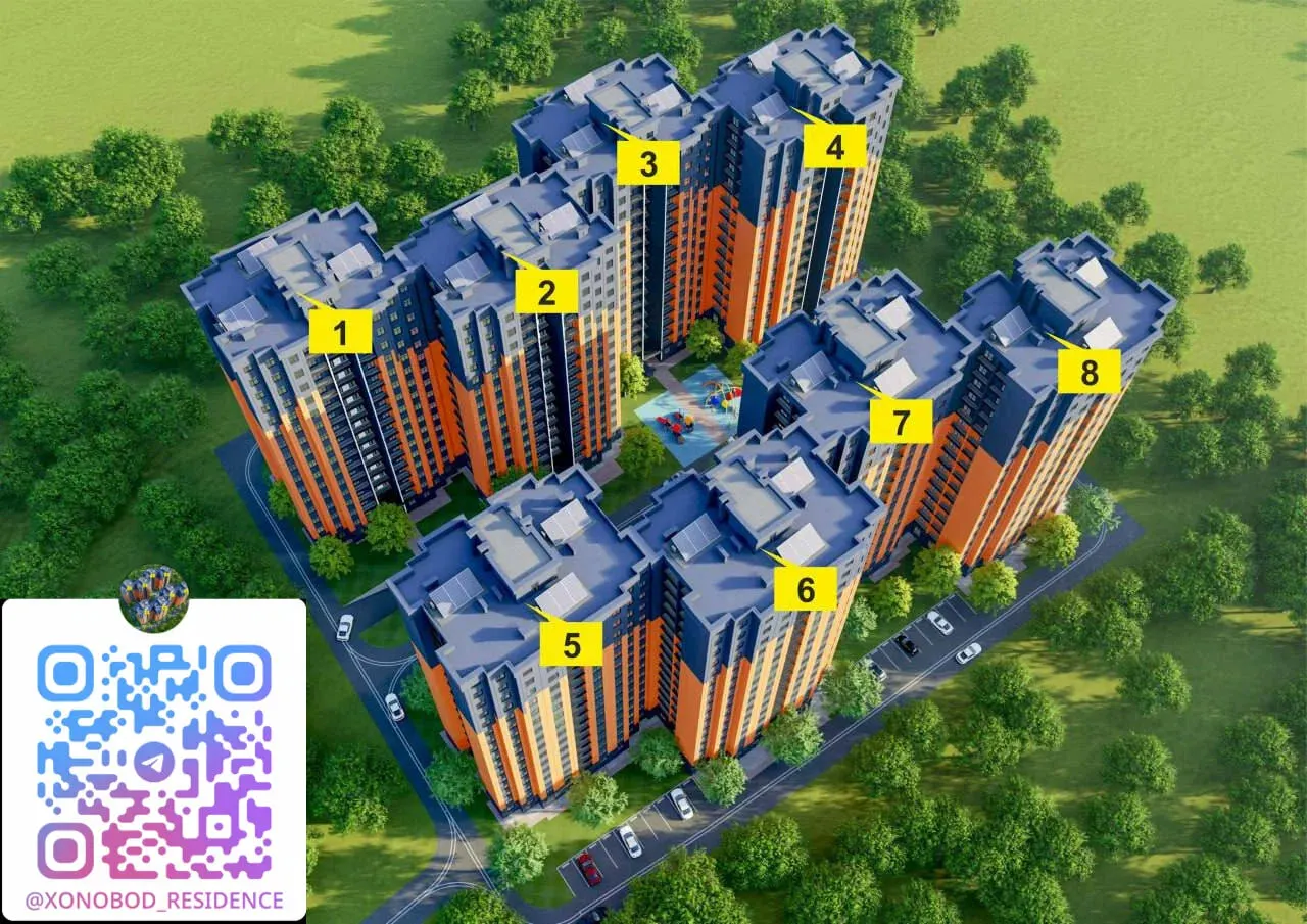 Сотилади 2 хонали квартира, 55 м², 12/16 қават — Сергели тумани