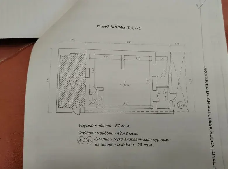 Сдаётся 3-комнатная квартира, 55 м², 1/1 этаж — Мирзо-Улугбекский район