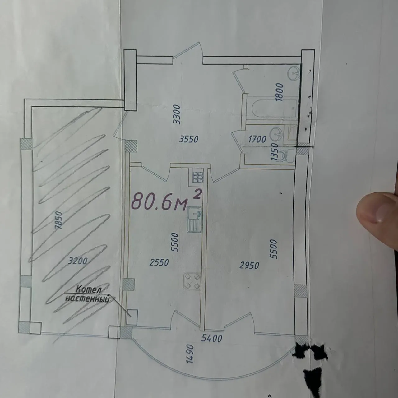 Сотилади 2 хонали квартира, 80 м², 9/9 қават — Яшнобод тумани