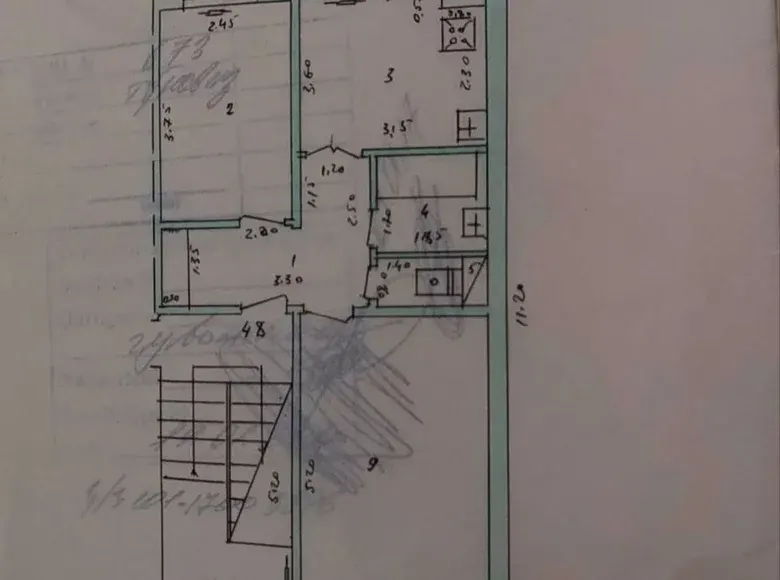 Сотилади 2 хонали квартира, 58 м², 4/4 қават — Чилонзор тумани