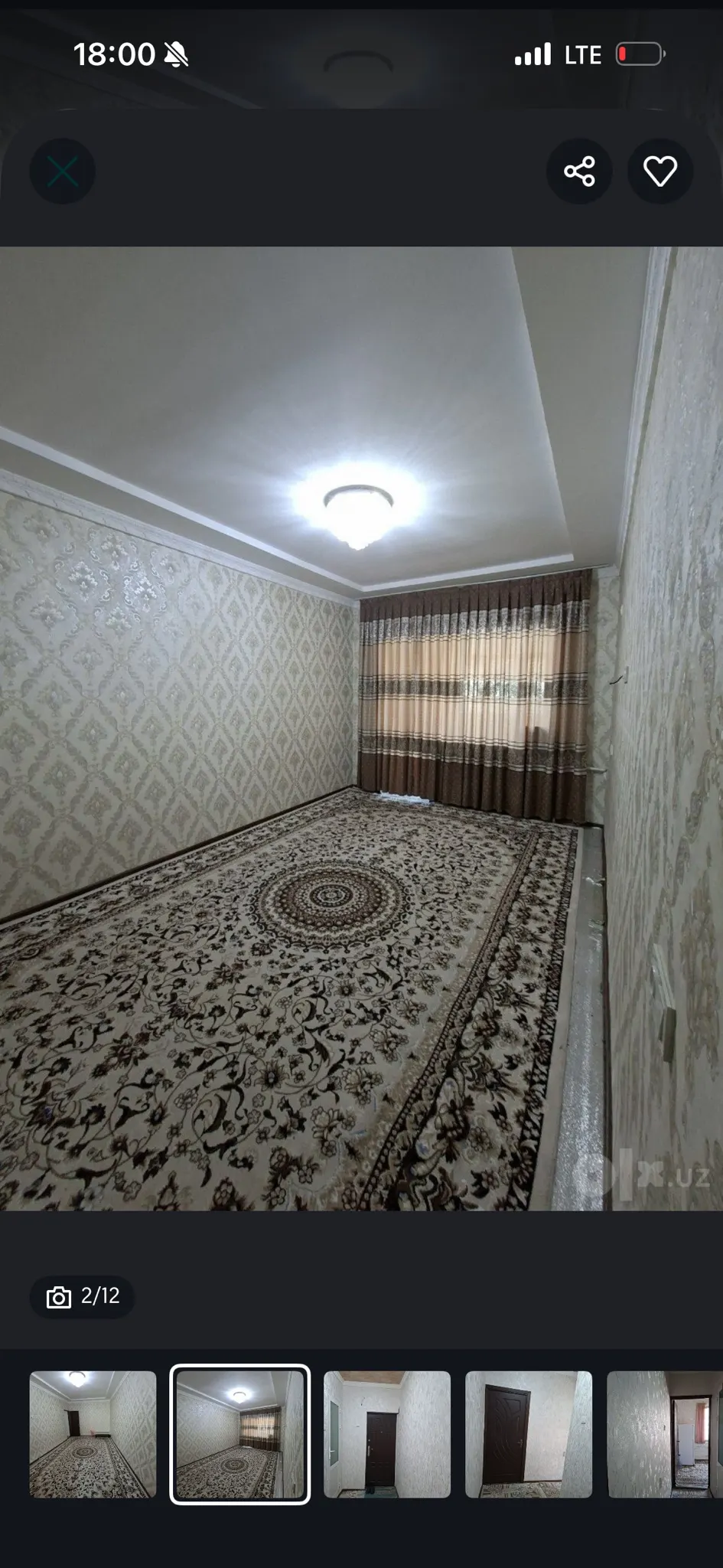 Сдаётся 1-комнатная квартира, 44 м², 5/5 этаж — Яккасарайский район